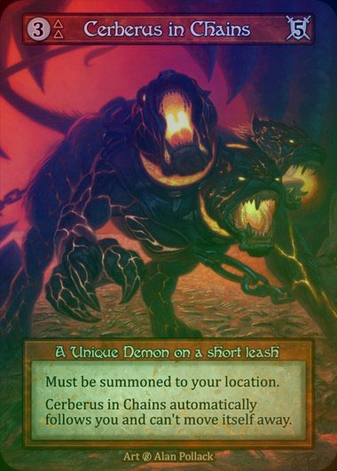 【FOIL】[Fire] Cerberus in Chains [beta-Unique]